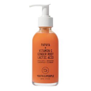 Superfruit Facial Cleanser - Papaya + Vitamin C Gentle Exfoliating Face Wash, Ce